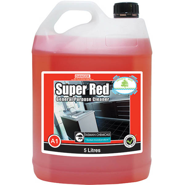 Image for TASMAN SUPER RED GENERAL PURPOSE CLEANER 5 LITRE from Mitronics Corporation