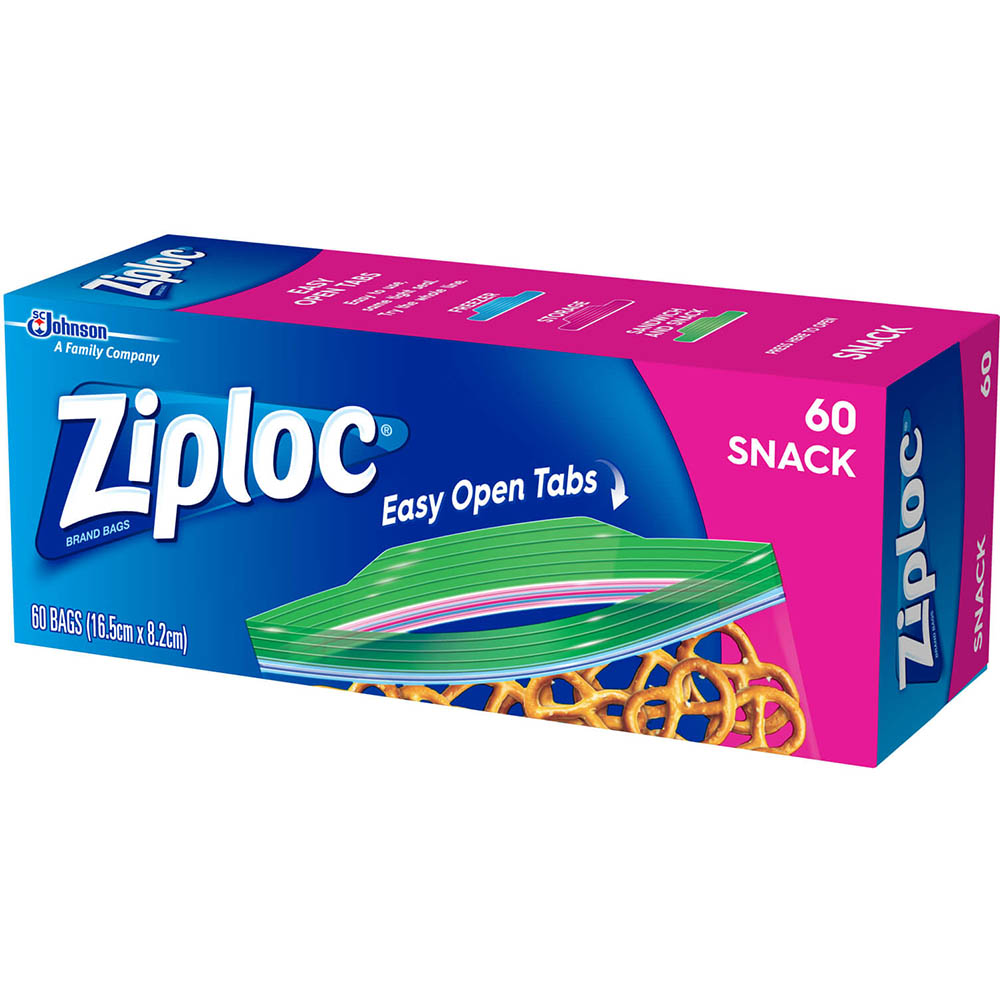 Image for ZIPLOC SNACK BAG PACK 60 from Mitronics Corporation