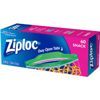 ziploc snack bag pack 60