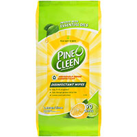 pine o cleen disinfectant surface wipes lemon lime pack 90