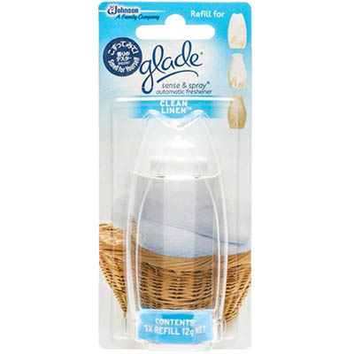 Image for GLADE SENSE AND SPRAY CLEAN LINEN REFILL 12G from Challenge Office Supplies
