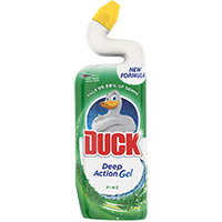 duck deep action toilet cleaner gel pine 750ml