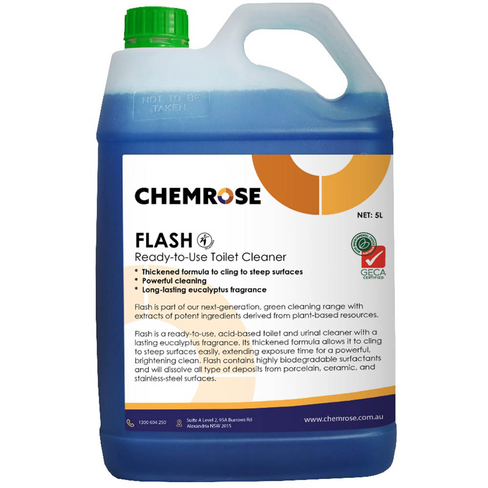 Image for CHEMROSE FLASH TOILET CLEANER 5 LITRE from That Office Place PICTON