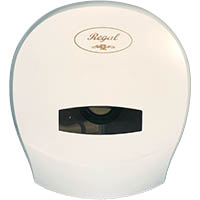 regal jumbo toilet roll dispenser single abs white