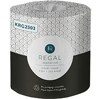 regal executive toilet roll 3 ply 250 sheets