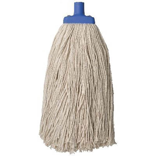 Image for OATES COLOUR CODE COTTON MOP HEAD 600G BLUE from Prime Office Supplies