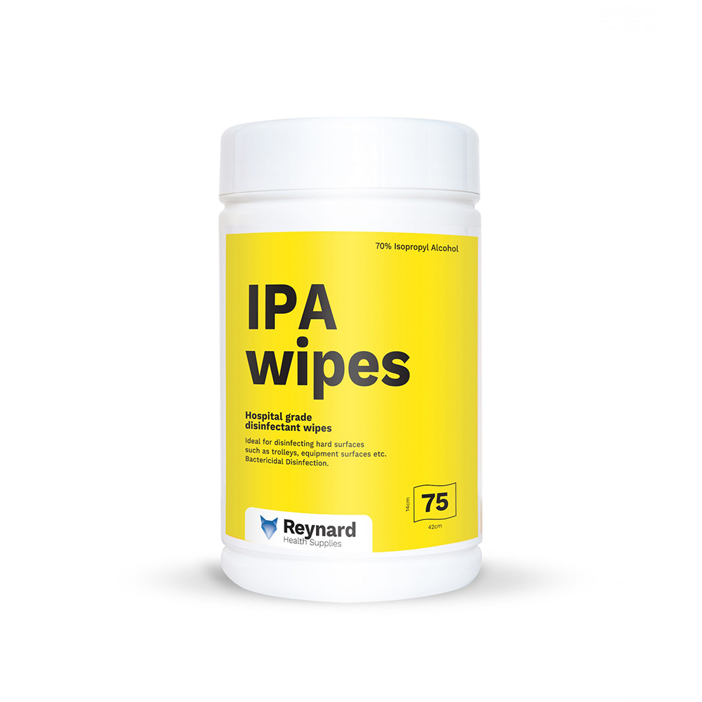 Image for REYNARD IPA SURFACE DISINFECTION WIPES TUB 75 from Prime Office Supplies