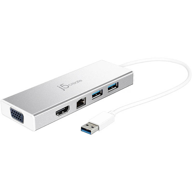 J5CREATE JUD380 USB 3.0 MINI DOCK SILVER |  | 7101231