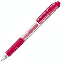 pentel k157 hybrid gel grip retractable gel ink pen 0.7mm red