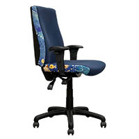 orange dust spectrum katherine office chair high back 510 x 450 x 990mm