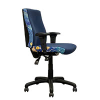 orange dust spectrum katherine office chair medium back 510 x 450 x 910mm