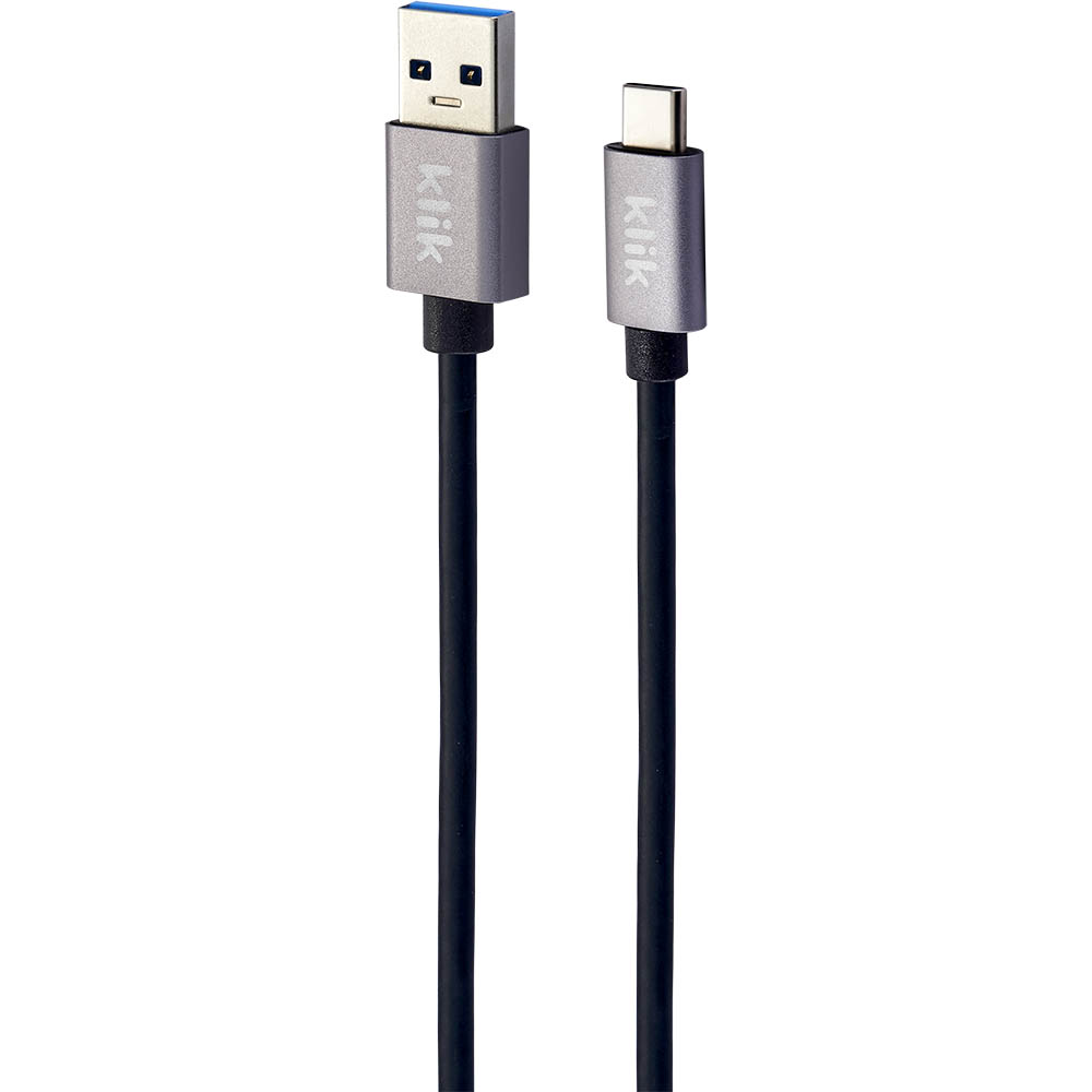 Image for KLIK USB TYPE-A MALE TO USB-TYPE-C MALE USB3.0 CABLE 1200MM from Mercury Business Supplies