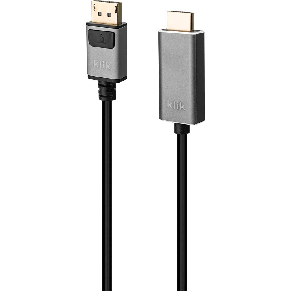 Image for KLIK DISPLAYPORT MALE TO HDMI MALE CABLE 2M from ONET B2C Store