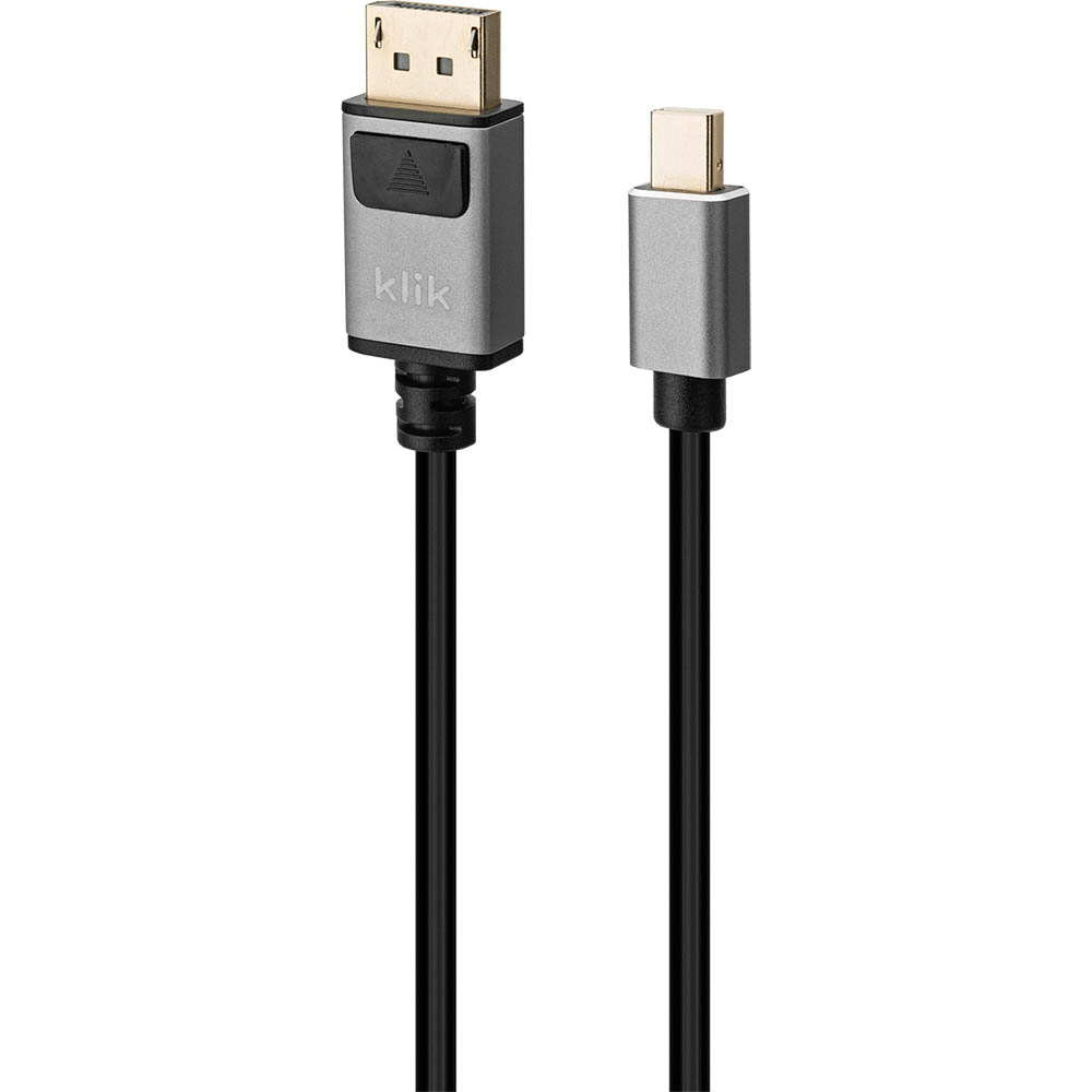 Image for KLIK MINI DISPLAYPORT CABLE MALE TO DISPLAYPORT MALE 2M from BusinessWorld Computer & Stationery Warehouse