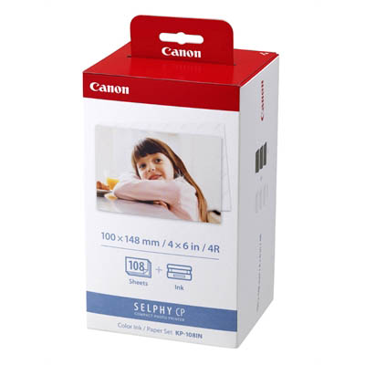 Image for CANON KP108IN INK CARTRIDGE AND PAPER PACK 108 SHEETS from Olympia Office Products