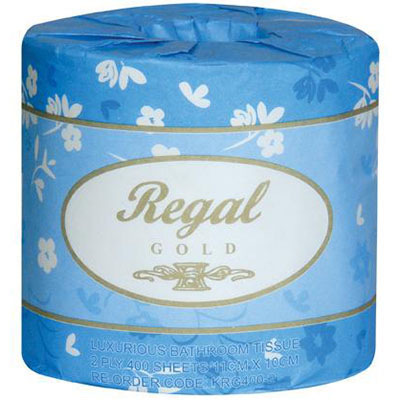 REGAL EXECUTIVE TOILET ROLL WRAPPED 2-PLY 400 SHEET WHITE CARTON 48 |  | 7029724