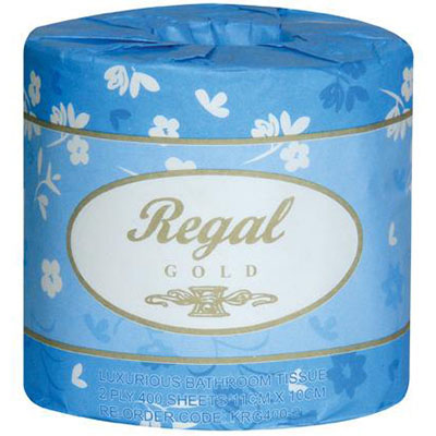 Image for REGAL EXECUTIVE TOILET ROLL WRAPPED 2-PLY 400 SHEET WHITE CARTON 48 from Office Express