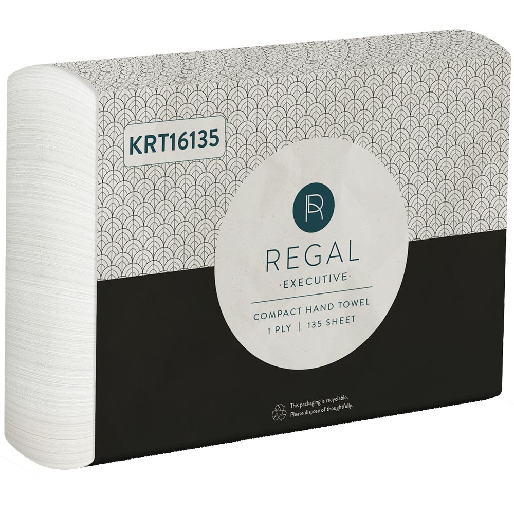 REGAL EXECUTIVE COMPACT HAND TOWEL 250 X 190MM PACK 135 |  | 7031153