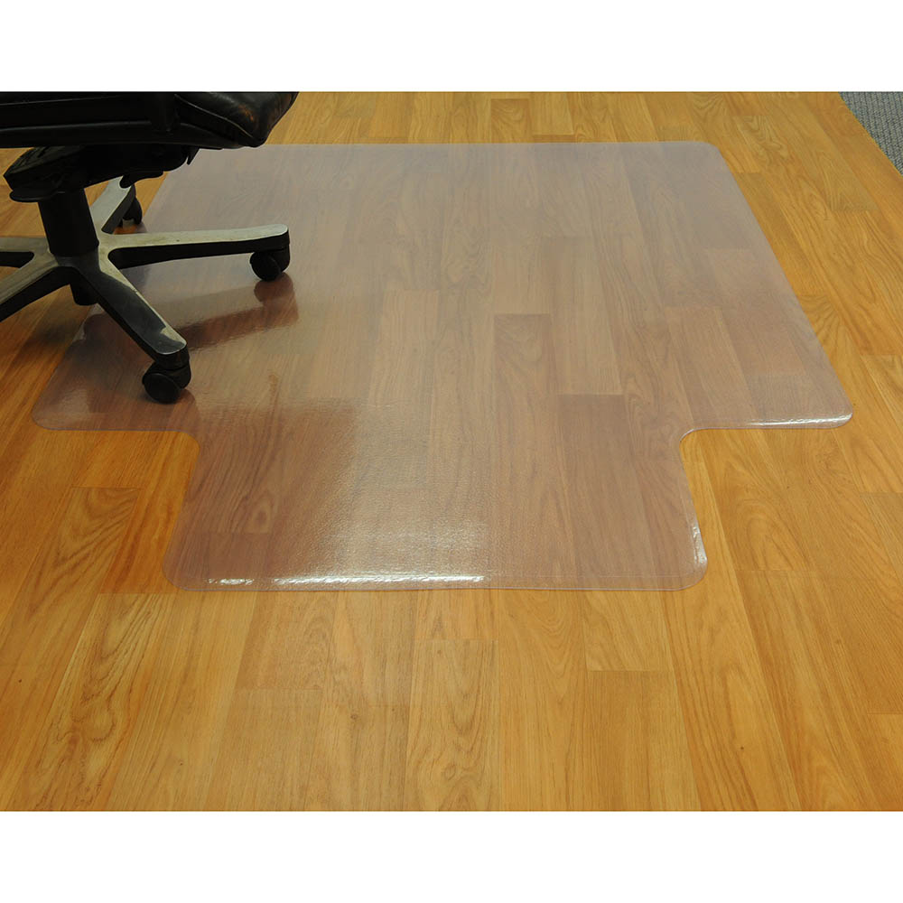 Image for ANCHORMAT CHAIRMAT PVC KEYHOLE HARDFLOOR 900 X 1220MM CLEAR from BusinessWorld Computer & Stationery Warehouse