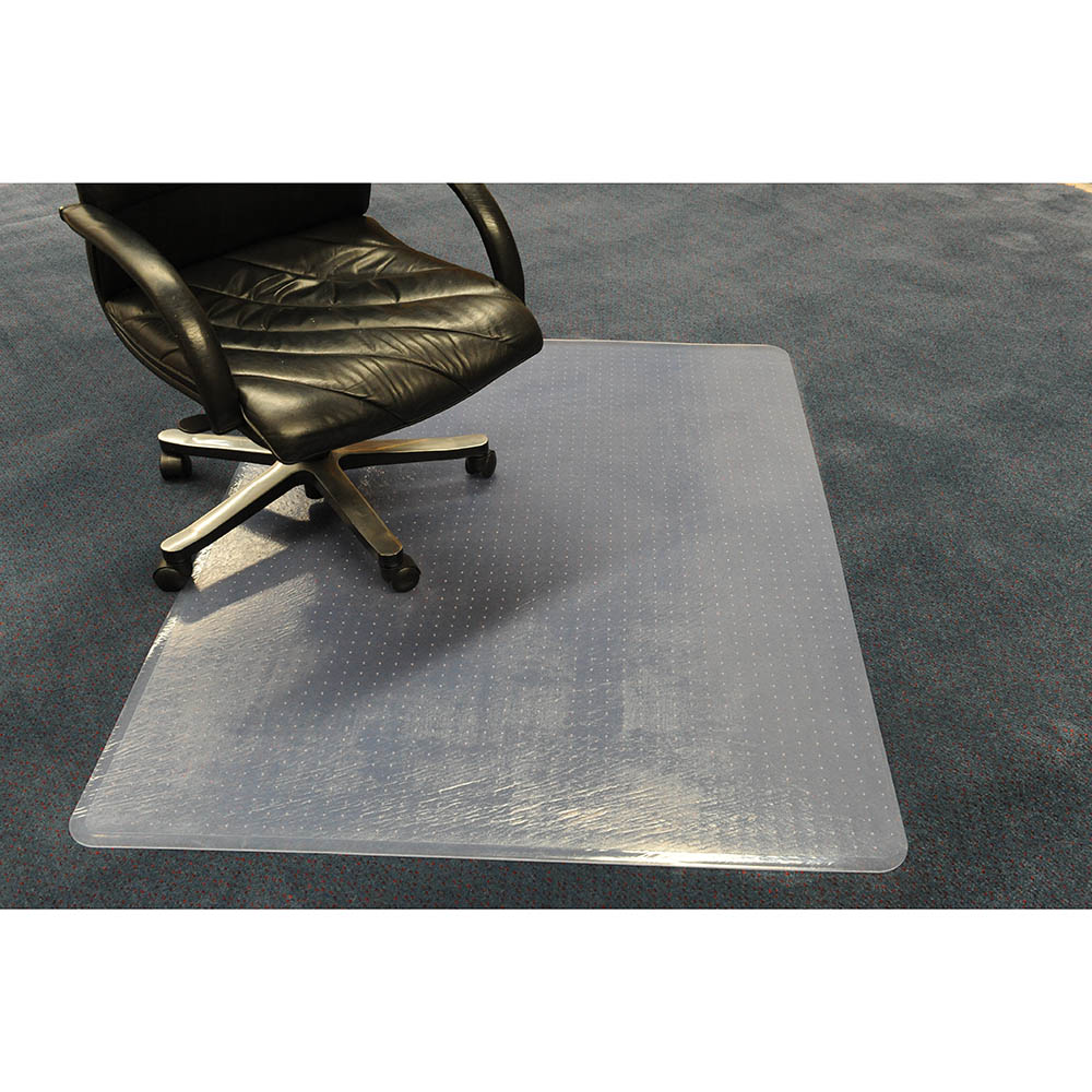 Image for ANCHORMAT HEAVYWEIGHT CHAIRMAT PVC RECTANGLE CARPET 1160 X 1510MM CLEAR from SNOWS OFFICE SUPPLIES - Brisbane Family Company