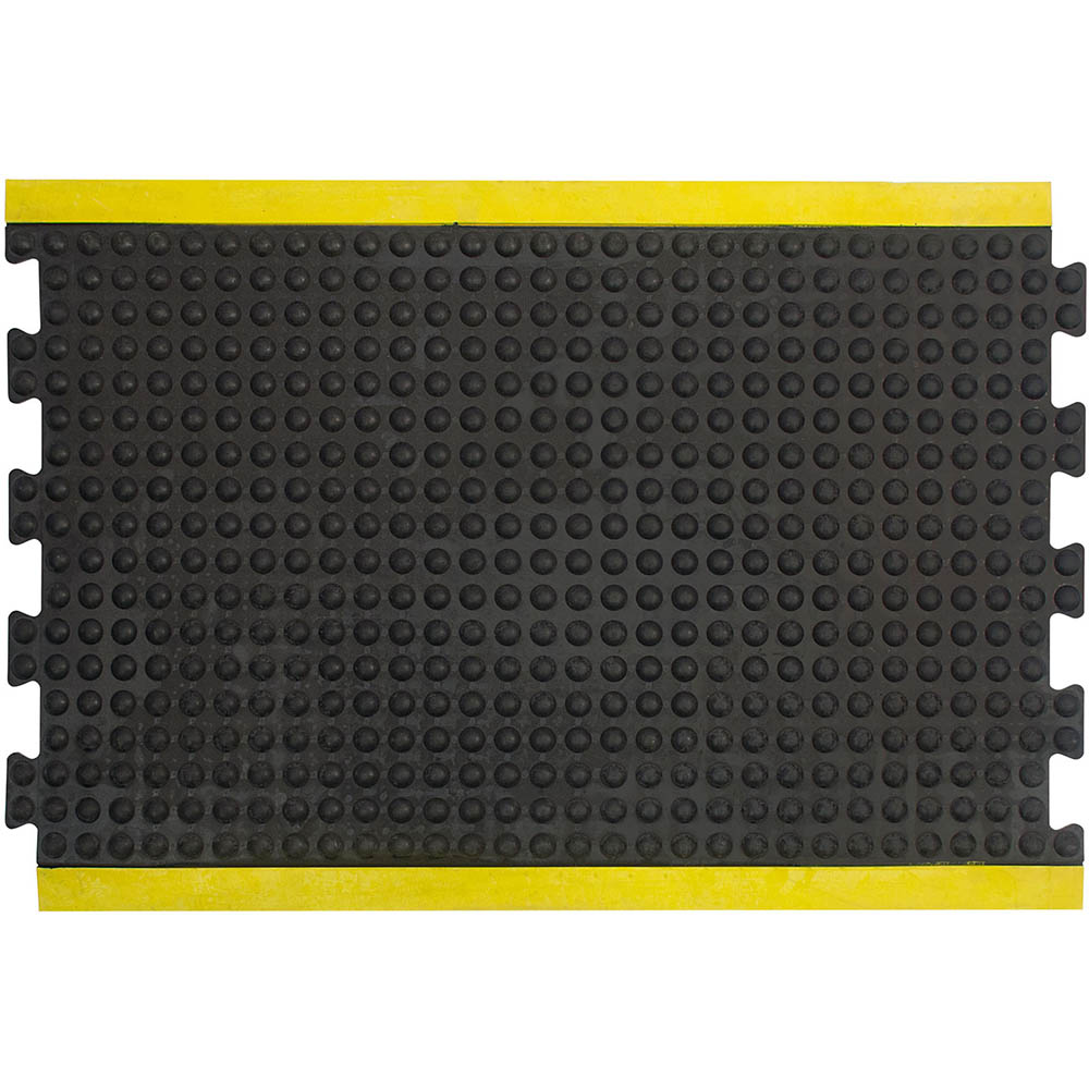 Image for MATTEK MODULAR BUBBLE MAT CENTRE 900 X 1200MM YELLOW/BLACK from SNOWS OFFICE SUPPLIES - Brisbane Family Company