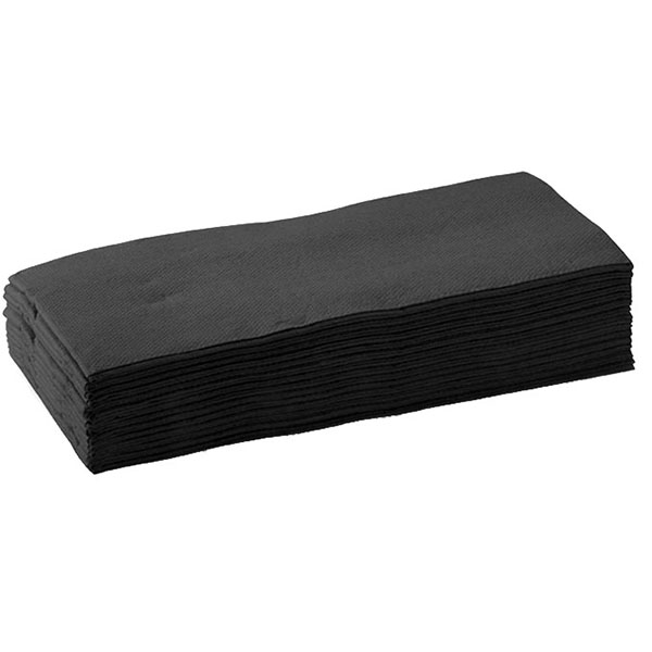 BIOPAK BIONAPKINS NAPKIN 2-PLY 1/8 FOLD BLACK PACK 100 |  | 7091223
