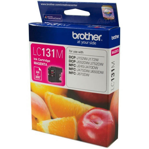 Image for BROTHER LC131M INK CARTRIDGE MAGENTA from Mitronics Corporation