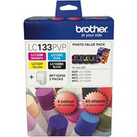 brother lc133 ink cartridge photo colour value pack