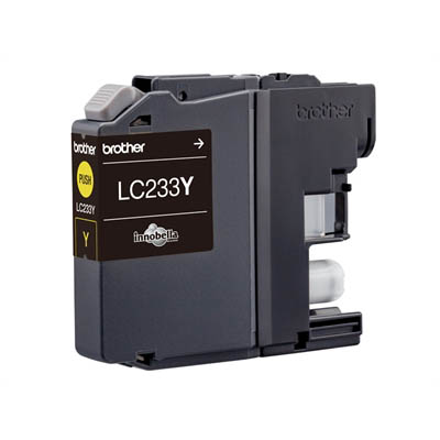 Image for BROTHER LC233Y INK CARTRIDGE YELLOW from Mitronics Corporation
