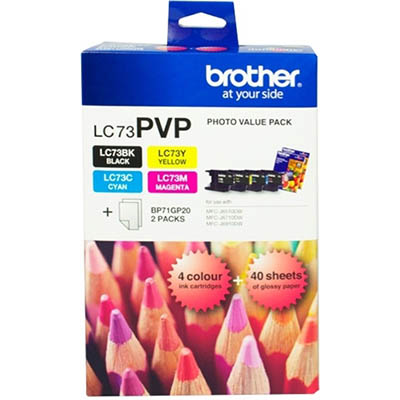 Image for BROTHER LC73PVP INK CARTRIDGE VALUE PACK from Mitronics Corporation