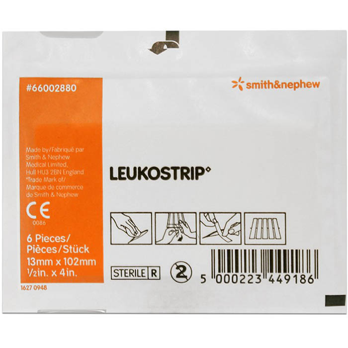 Image for LEUKOSTRIP WOUND CLOSURE STRIPS PACK 6 from Mitronics Corporation
