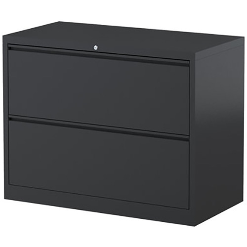 Image for STEELCO LATERAL FILING CABINET 2 DRAWER 710 X 915 X 463MM GRAPHITE RIPPLE from Office Heaven