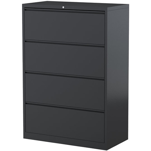 Image for STEELCO LATERAL FILING CABINET 4 DRAWER 1320 X 915 X 463MM GRAPHITE RIPPLE from Office Heaven