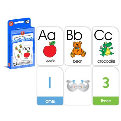 Image for LEARNING CAN BE FUN FLASHCARDS ALPHABET AND NUMBERS 1-10 from Office Heaven