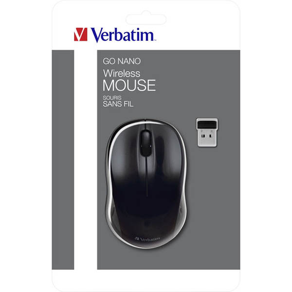 Image for VERBATIM GO NANO MOUSE WIRELESS BLACK from That Office Place PICTON