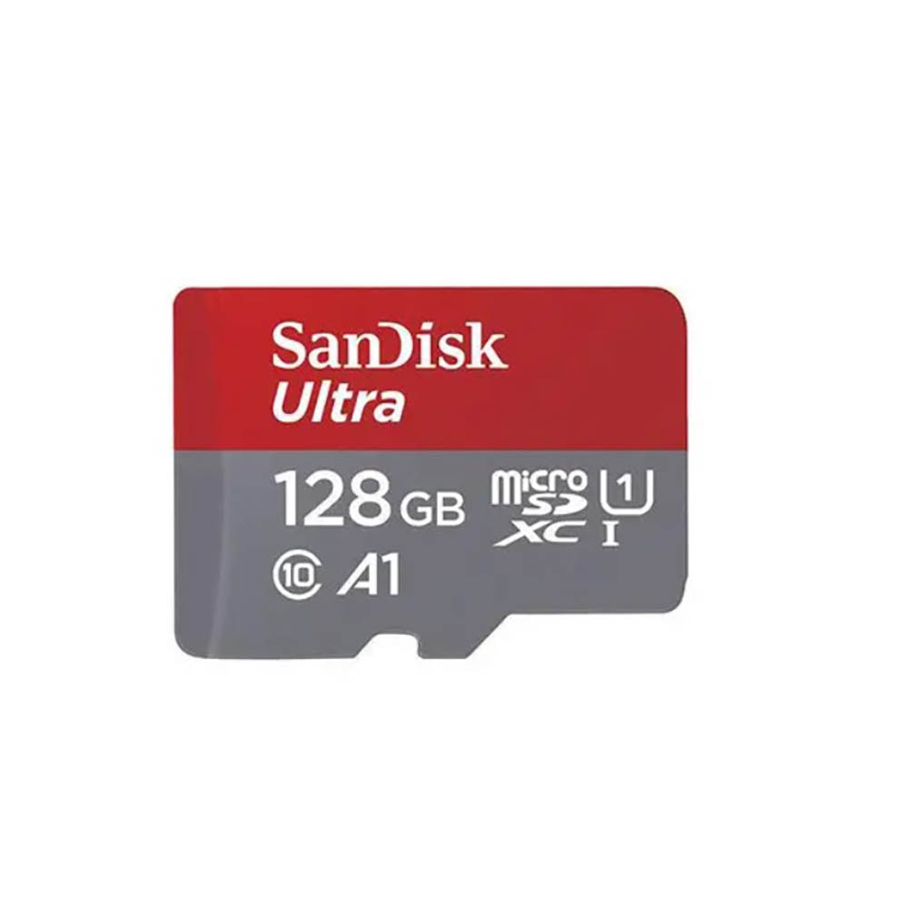 Image for SANDISK ULTRA MICRO SD MEMORY CARD 128GB RED from Challenge Office Supplies