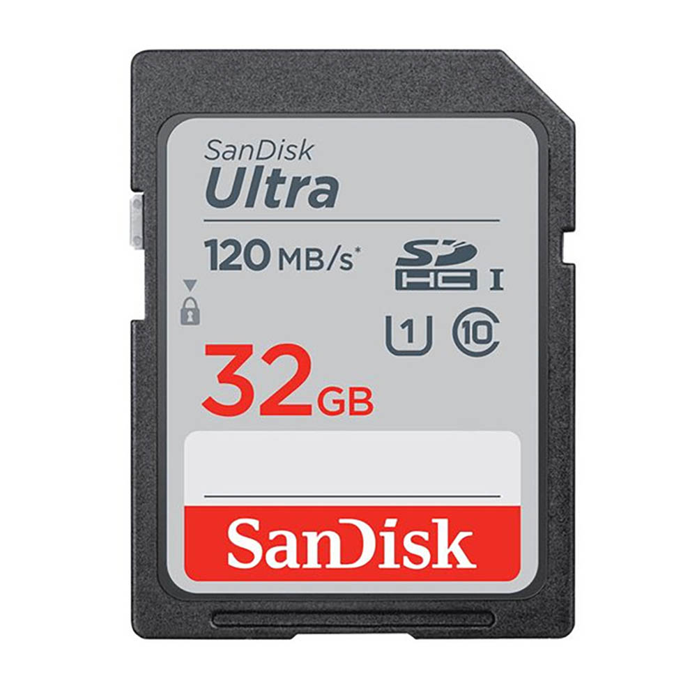 Image for SANDISK ULTRA MEMORY CARD WATER PROOF 32GB GREY from Challenge Office Supplies