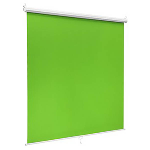 Image for BRATECK GREEN SCREEN BACKDROP WALL-MOUNTED 92 INCH 1500 X 1800MM from Challenge Office Supplies