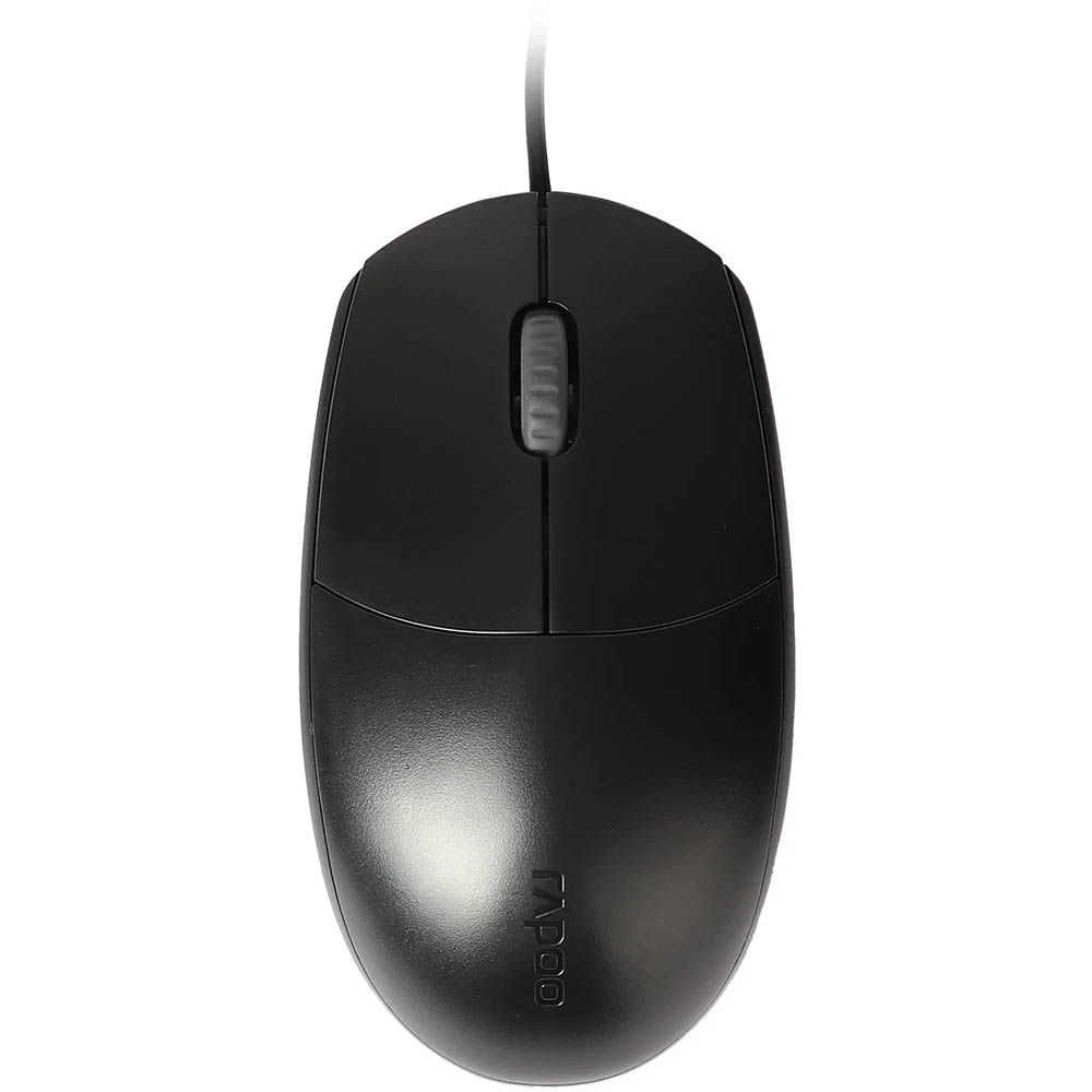 Image for RAPOO N100 WIRED OPTICAL MOUSE BLACK from That Office Place PICTON