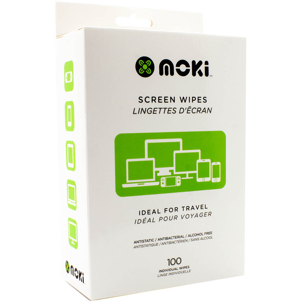Image for MOKI SCREEN WIPES BOX 100 from Mitronics Corporation