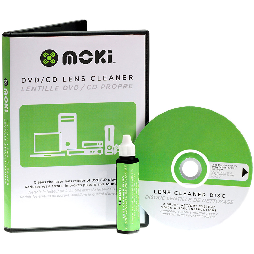 Image for MOKI DVD/CD LENS CLEANER from Mitronics Corporation