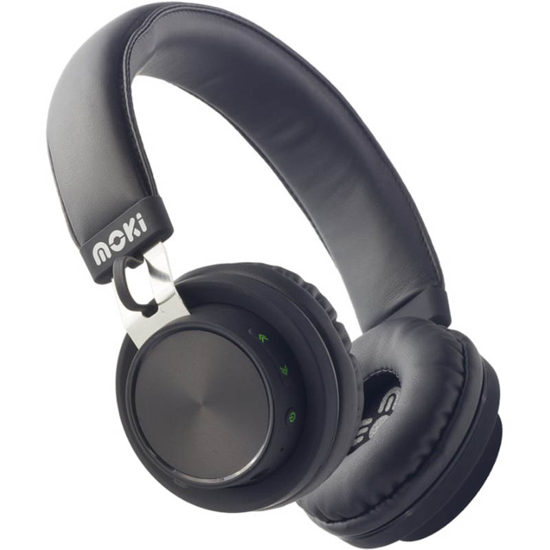 Image for MOKI EXO PRIME HEADPHONES BLUETOOTH BLACK from Clipboard Stationers & Art Supplies