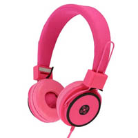 moki hyper headphones pink