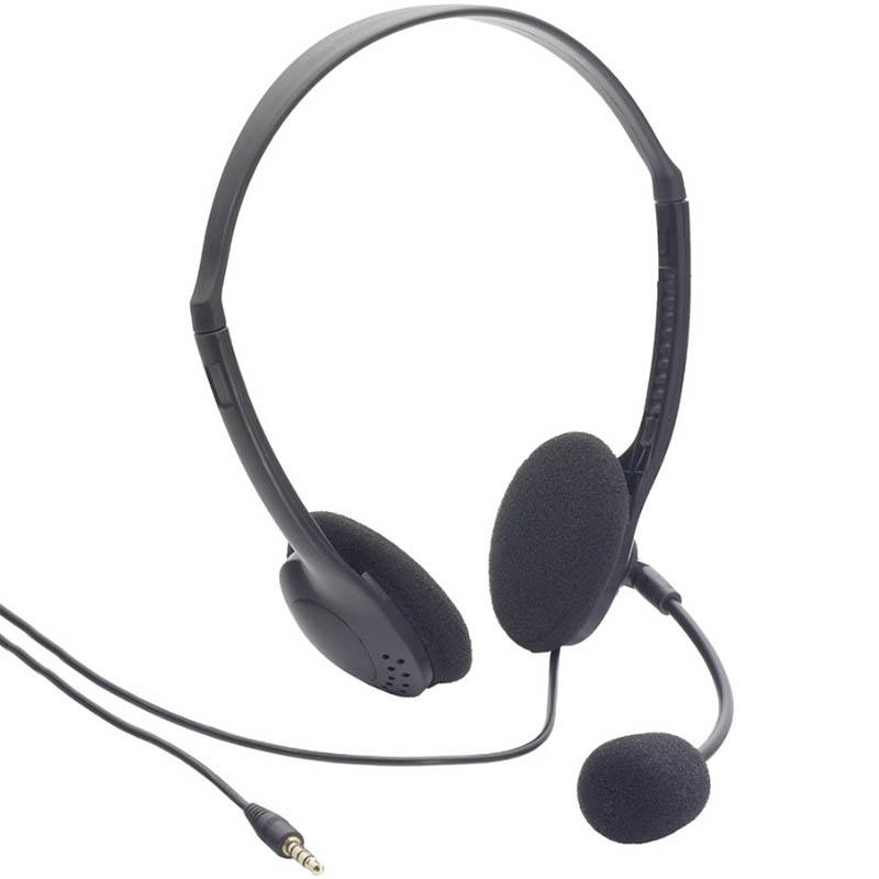 Image for MOKI LITE HEADPHONES WITH MIC BOOM BLACK from That Office Place PICTON