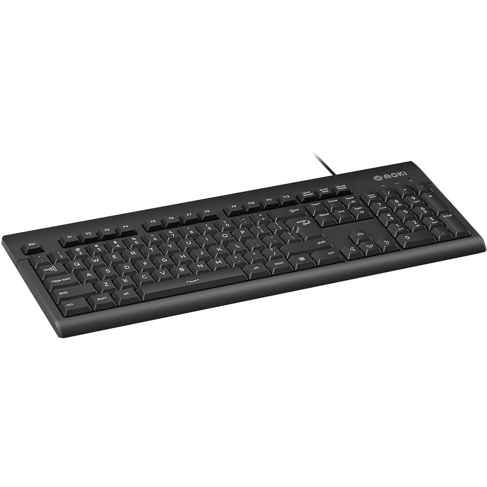Image for MOKI WIRED USB KEYBOARD BLACK from BusinessWorld Computer & Stationery Warehouse