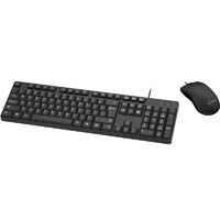 moki wired usb keyboard and mouse combo black