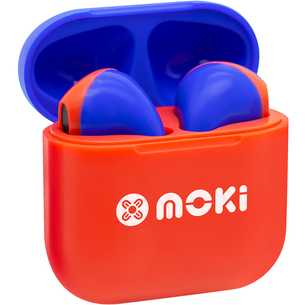 Image for MOKIPODS MINI TWS EARBUDS VOLUME LIMITED FOR KIDS RED/BLUE from Challenge Office Supplies