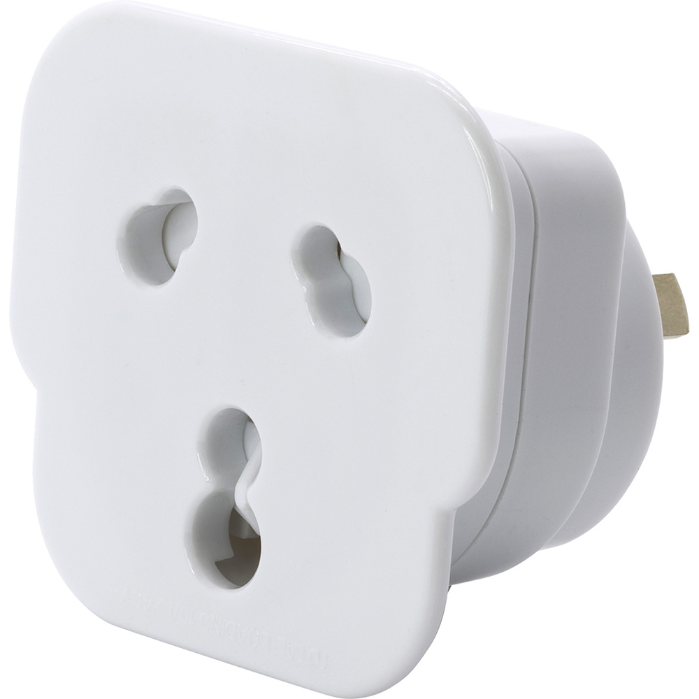 Image for MOKI TRAVEL ADAPTOR INBOUND SA/IND TO AU WHITE from Mitronics Corporation