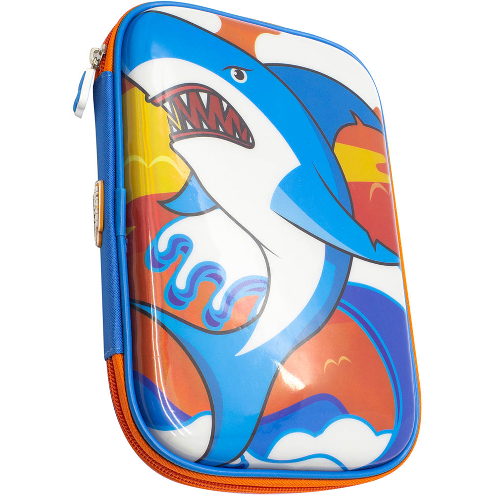 Image for MOKI GLITTER CRITTERS CARRYME PENCIL CASE SHARK from BusinessWorld Computer & Stationery Warehouse