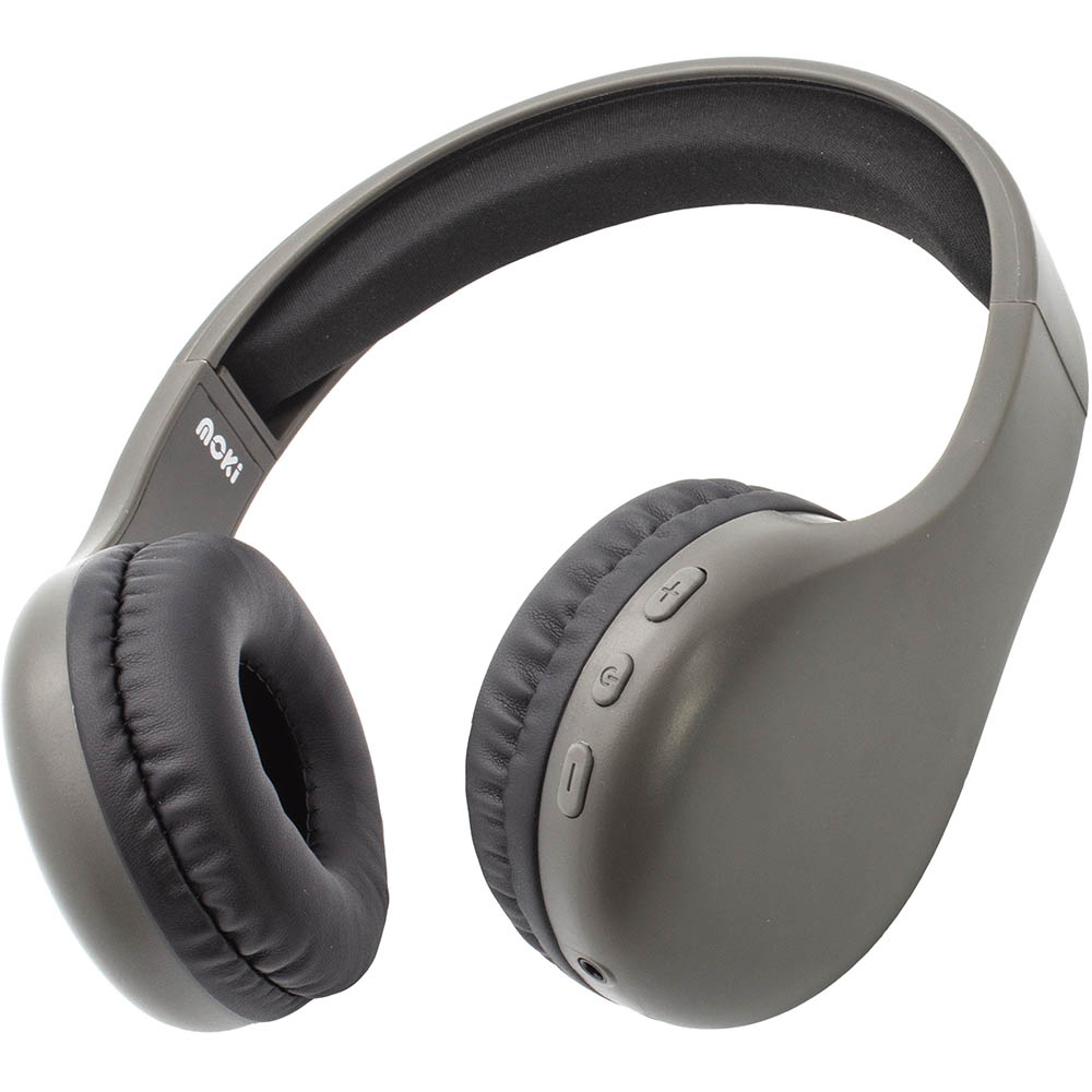 Image for MOKI LIFE HEADPHONES WIRELESS GREY MATT from That Office Place PICTON